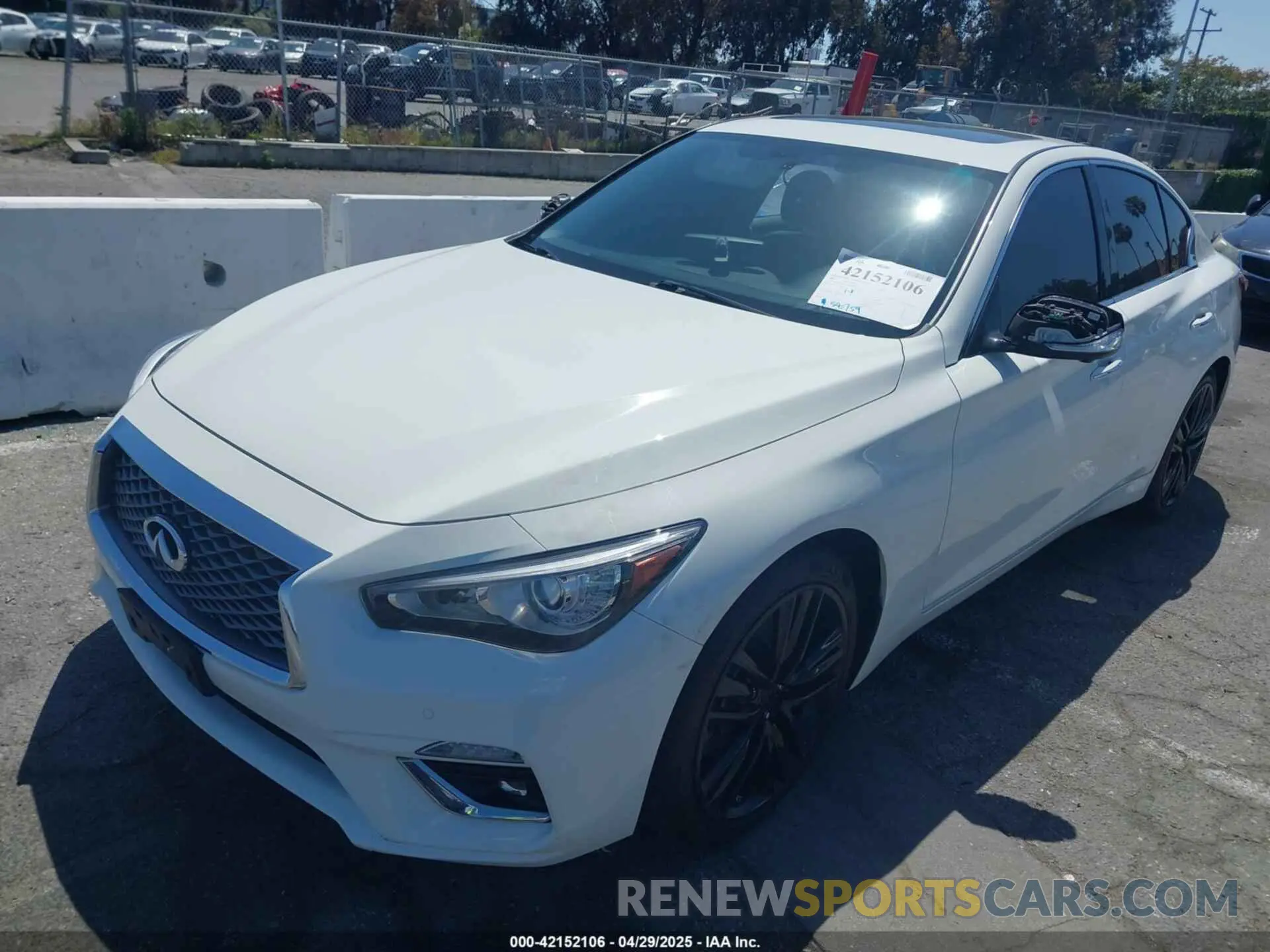 2 Фотография поврежденного автомобиля JN1EV7BP2MM707659 INFINITI Q50 2021