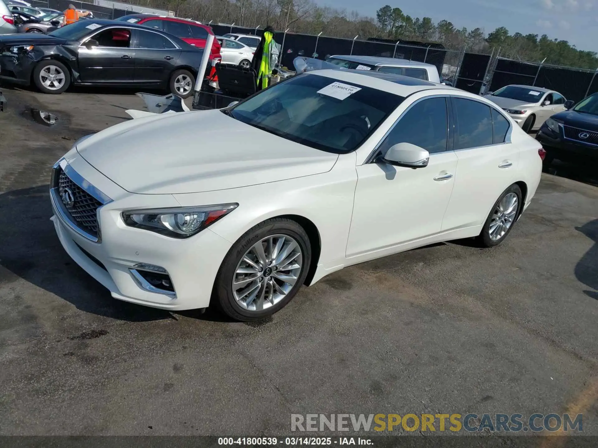 2 Фотография поврежденного автомобиля JN1EV7BP3MM700462 INFINITI Q50 2021