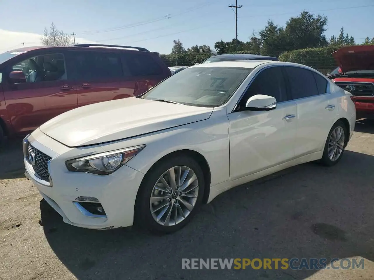 1 Photograph of a damaged car JN1EV7BP3MM701546 INFINITI Q50 2021