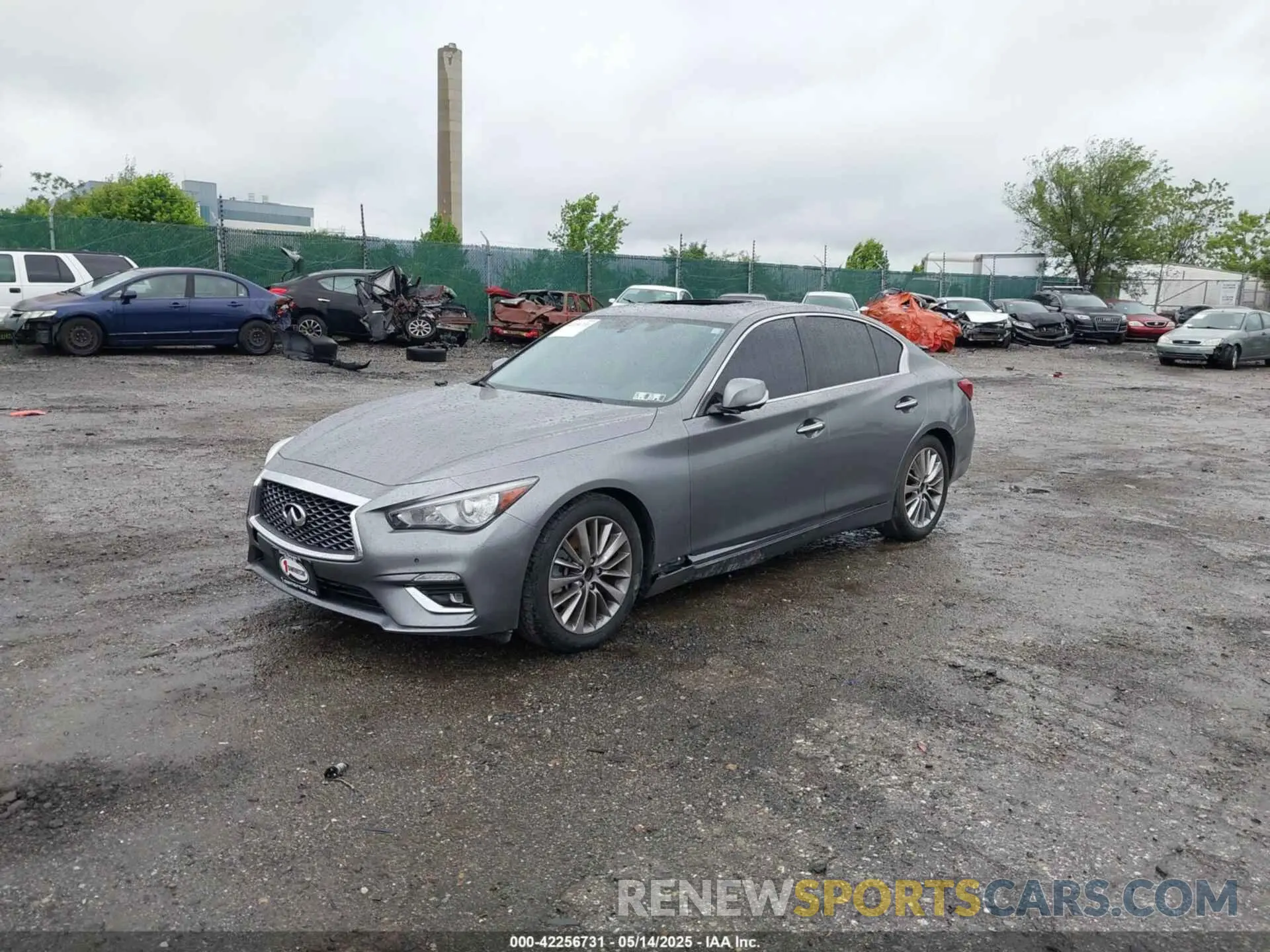 2 Photograph of a damaged car JN1EV7BP3MM702339 INFINITI Q50 2021
