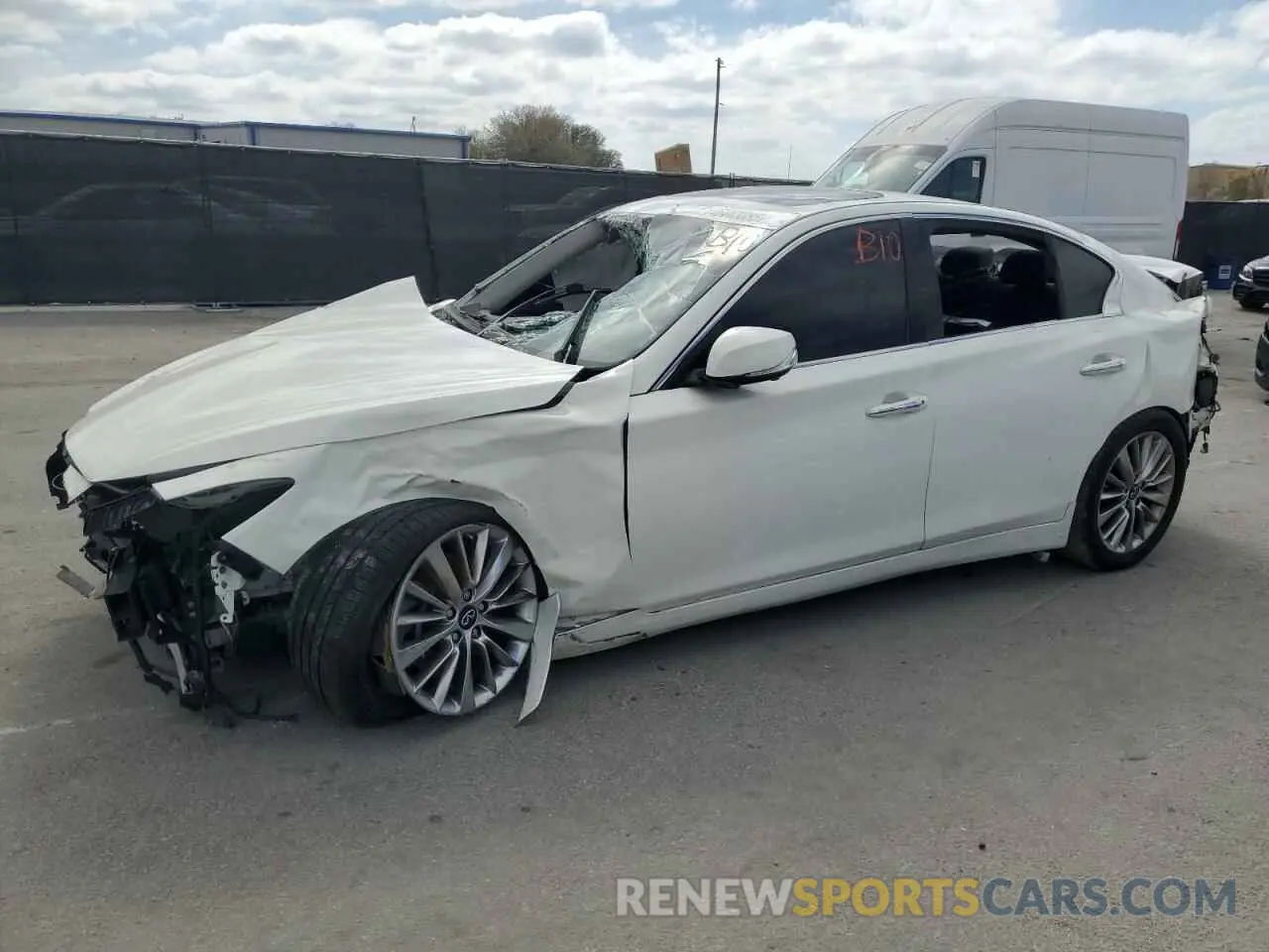 1 Фотография поврежденного автомобиля JN1EV7BP3MM704754 INFINITI Q50 2021