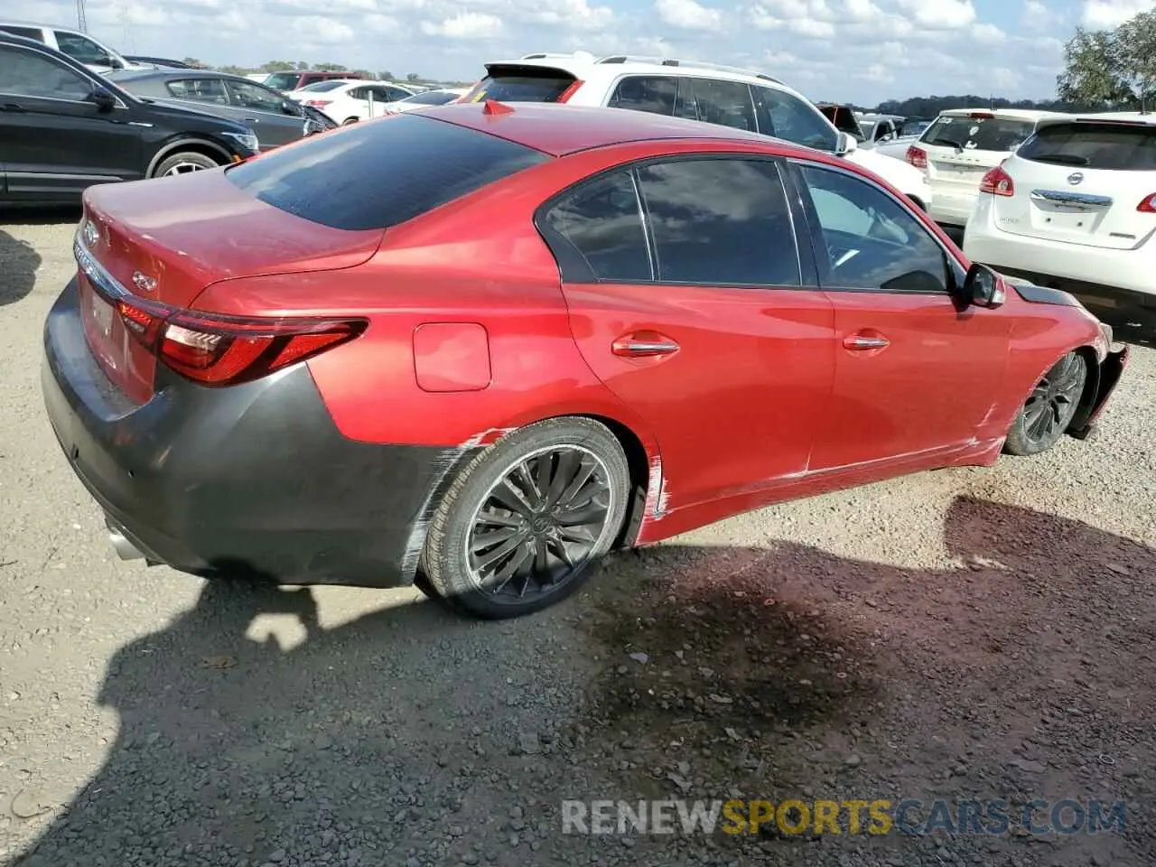 3 Фотография поврежденного автомобиля JN1EV7BP3MM707640 INFINITI Q50 2021