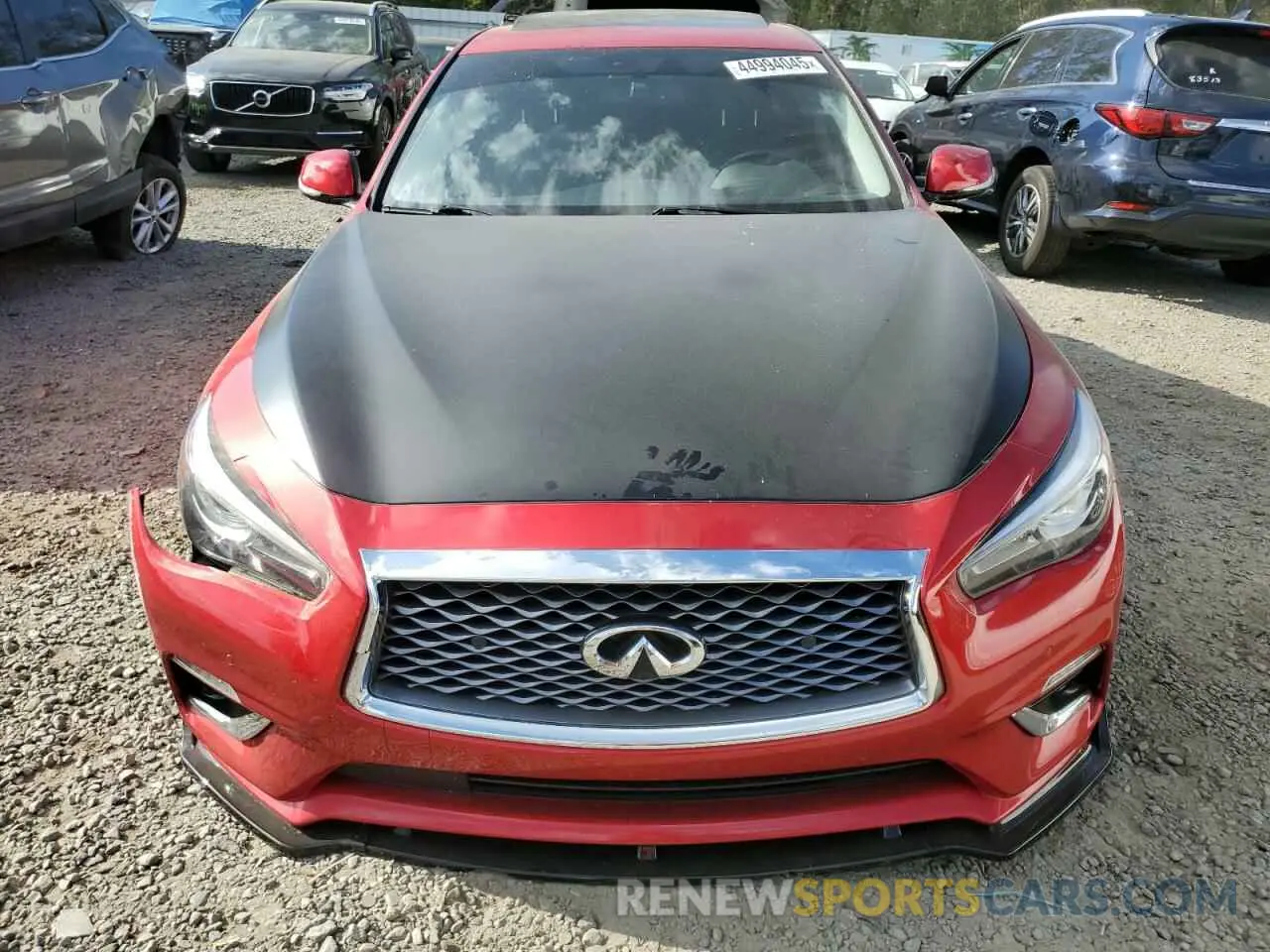 5 Фотография поврежденного автомобиля JN1EV7BP3MM707640 INFINITI Q50 2021