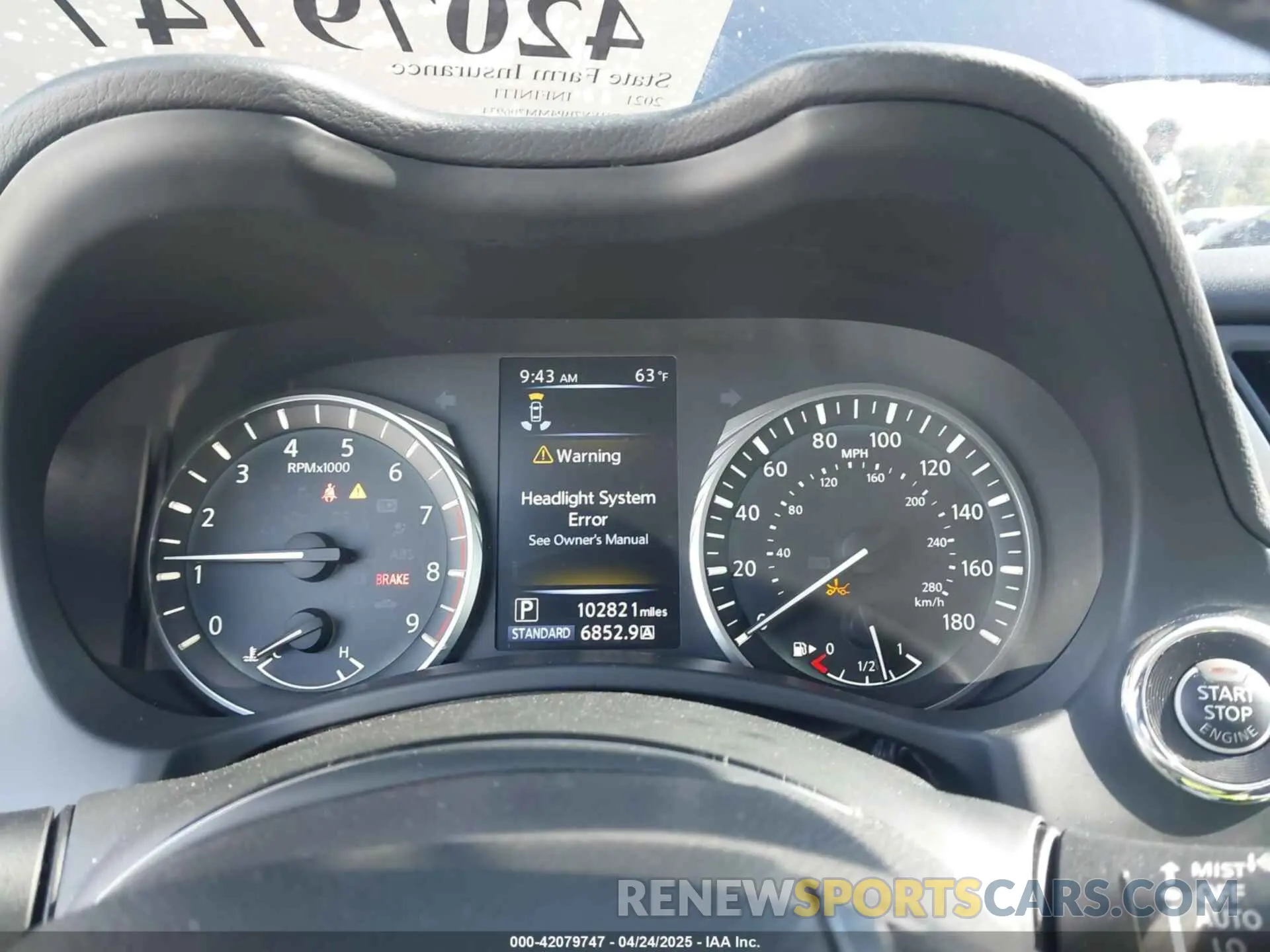 7 Фотография поврежденного автомобиля JN1EV7BP4MM706934 INFINITI Q50 2021
