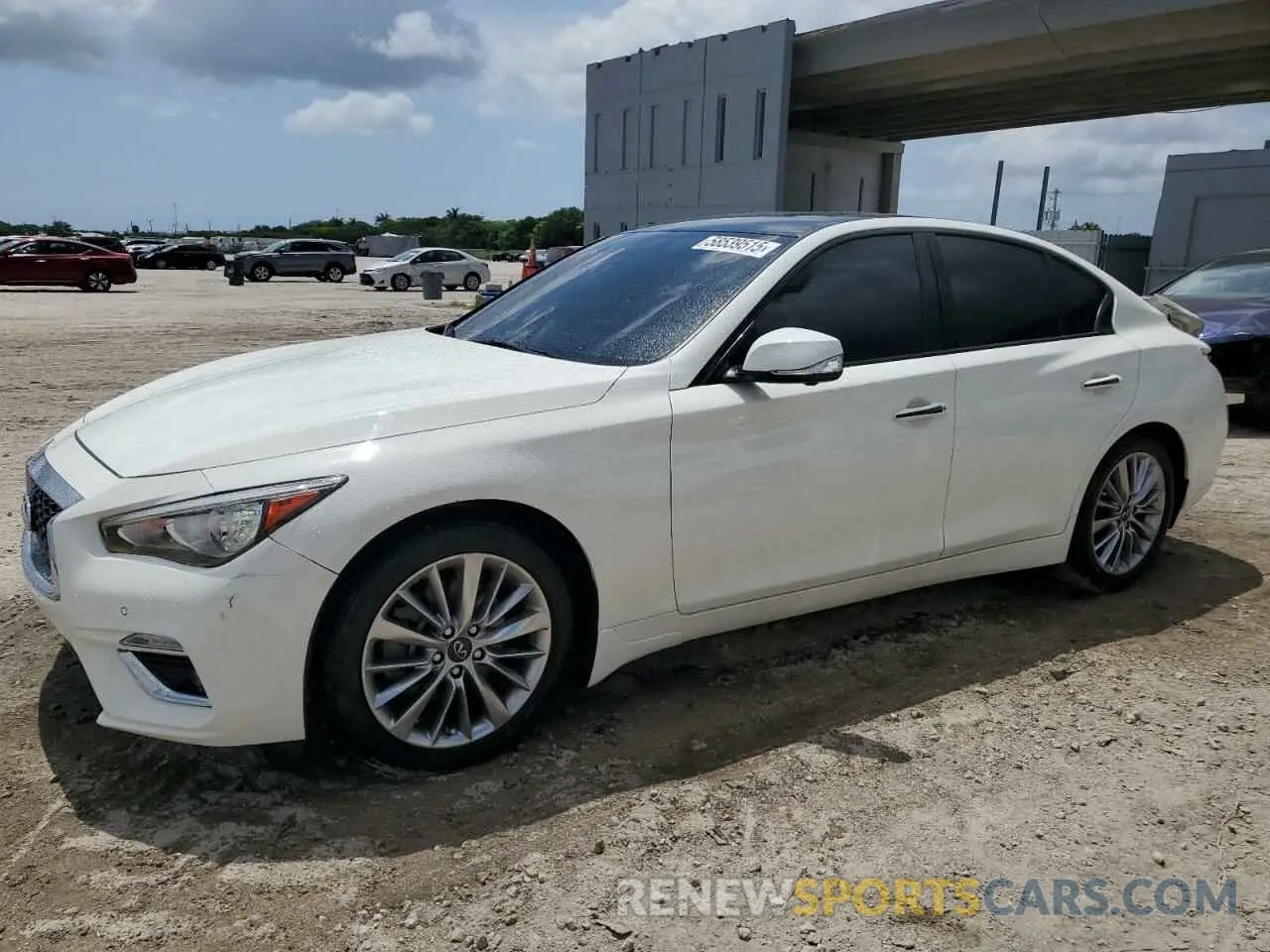 1 Photograph of a damaged car JN1EV7BP6MM704845 INFINITI Q50 2021