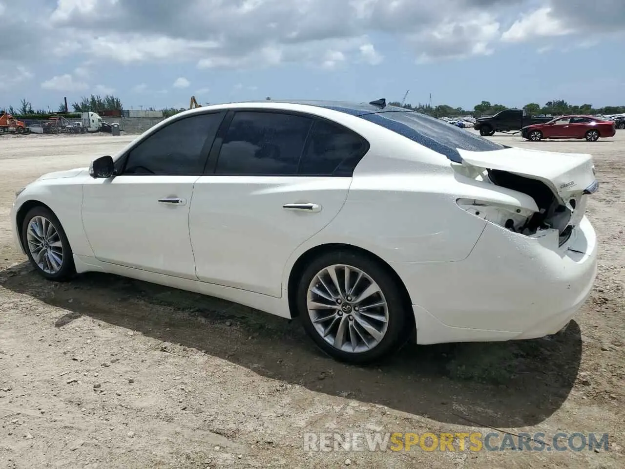 2 Photograph of a damaged car JN1EV7BP6MM704845 INFINITI Q50 2021