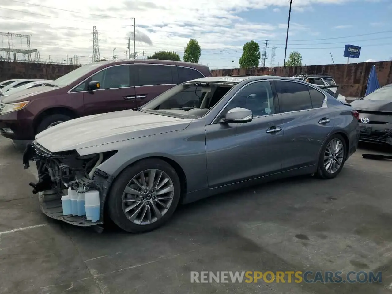 1 Фотография поврежденного автомобиля JN1EV7BP8MM702871 INFINITI Q50 2021