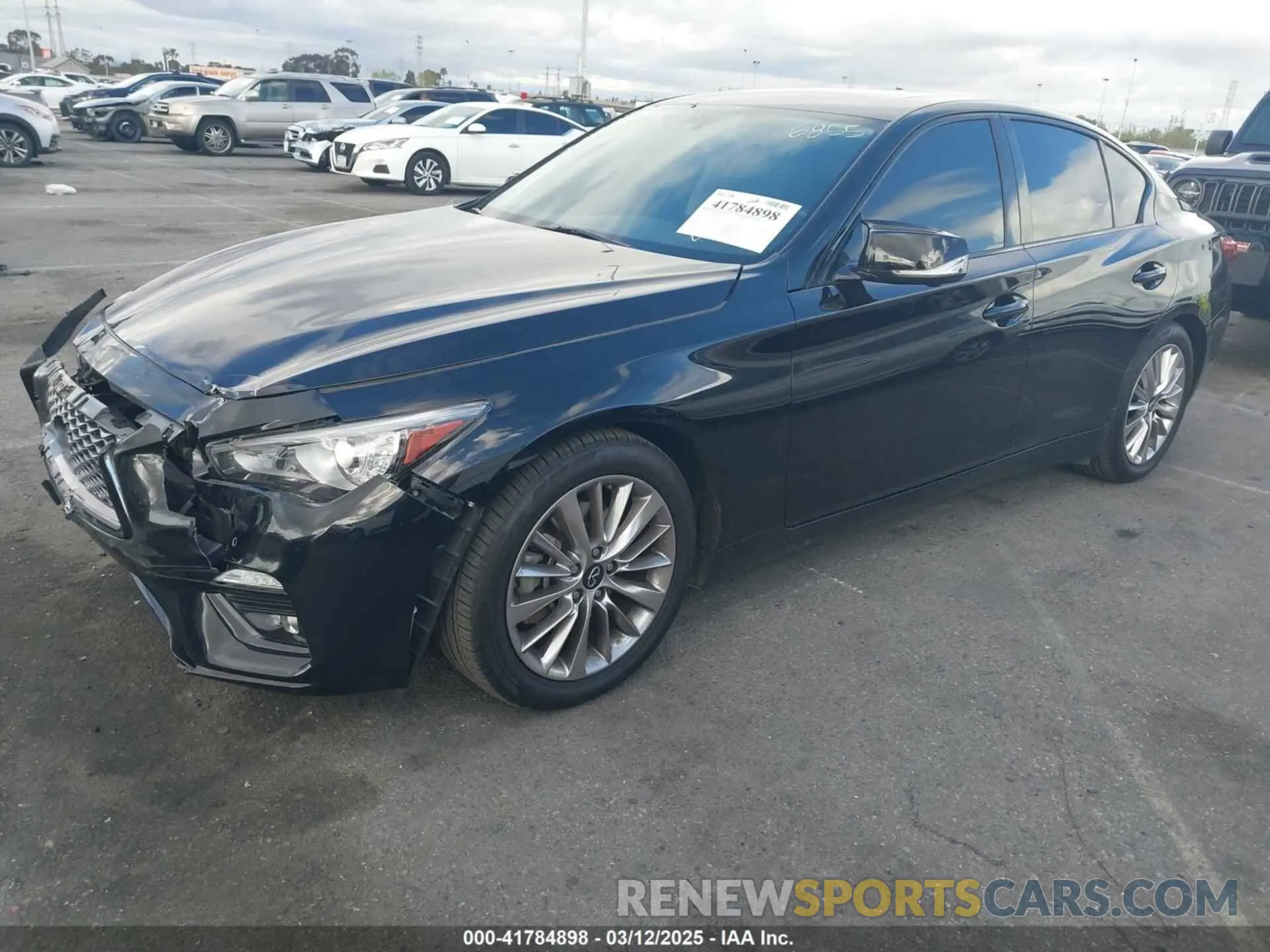 2 Photograph of a damaged car JN1EV7BP8MM706855 INFINITI Q50 2021