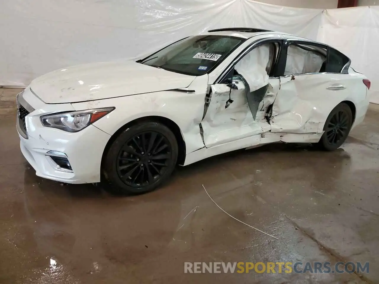 1 Photograph of a damaged car JN1EV7BP8MM707195 INFINITI Q50 2021