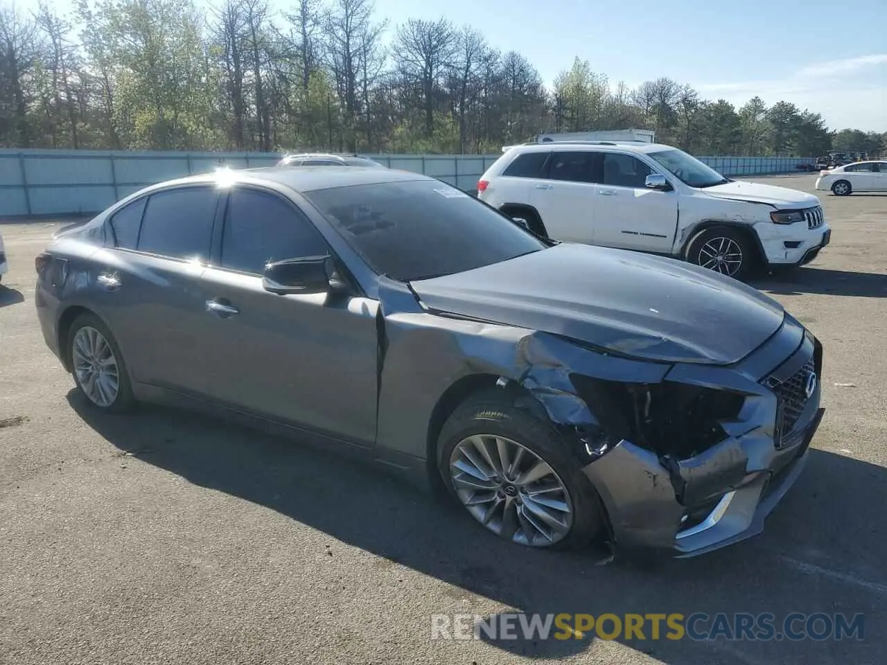 4 Photograph of a damaged car JN1EV7BP9MM700045 INFINITI Q50 2021