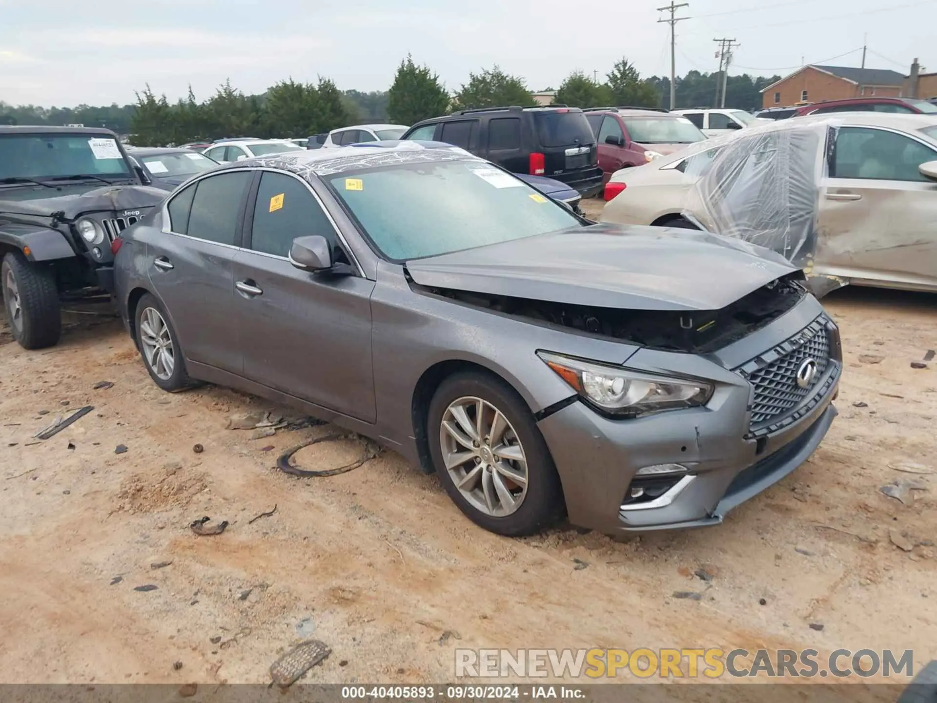 1 Фотография поврежденного автомобиля JN1EV7BP9MM700224 INFINITI Q50 2021