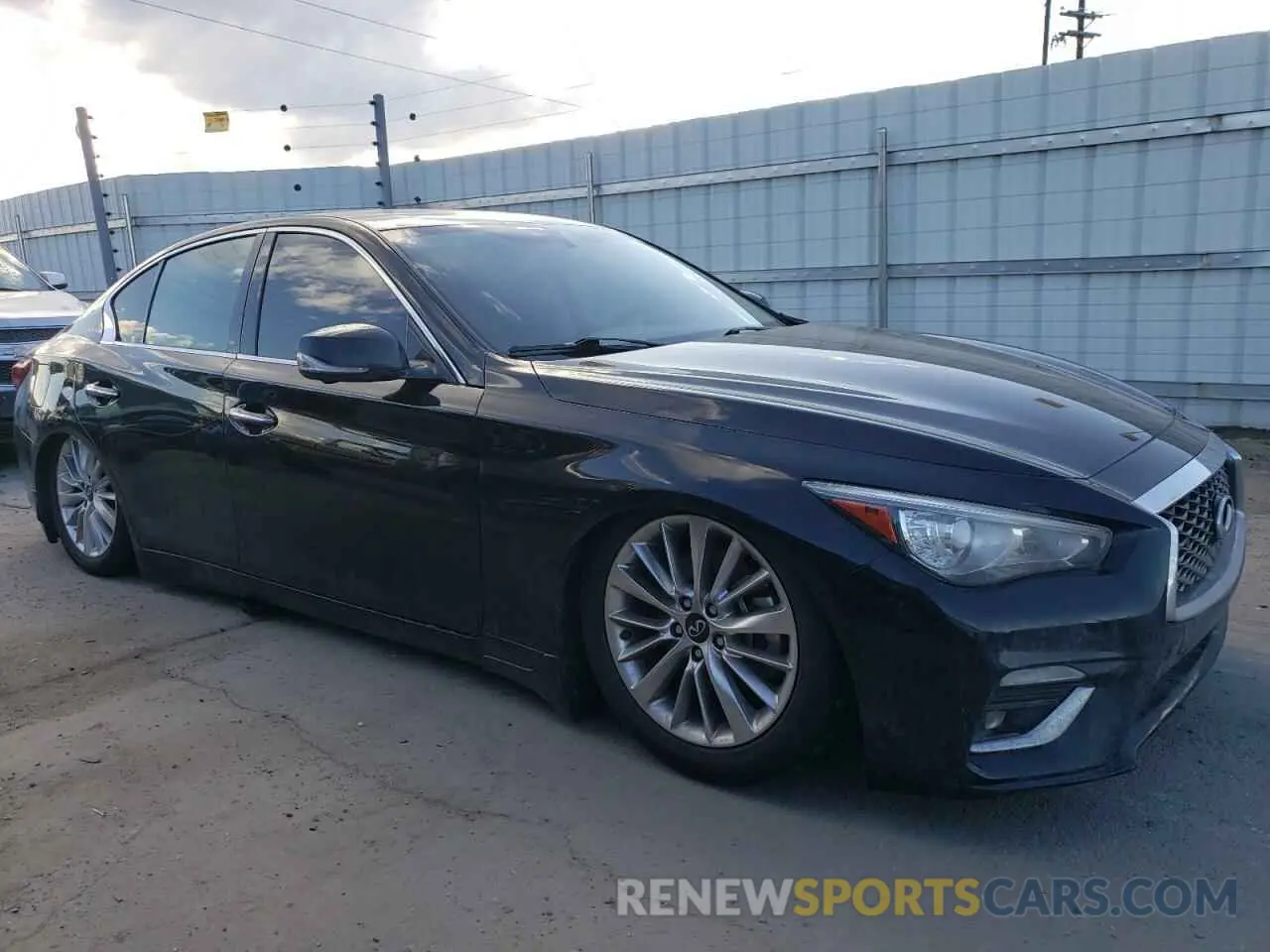 4 Фотография поврежденного автомобиля JN1EV7BP9MM700661 INFINITI Q50 2021