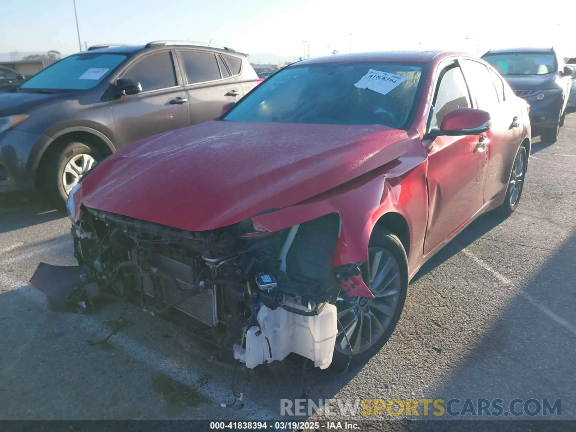 2 Фотография поврежденного автомобиля JN1EV7BPXMM705321 INFINITI Q50 2021