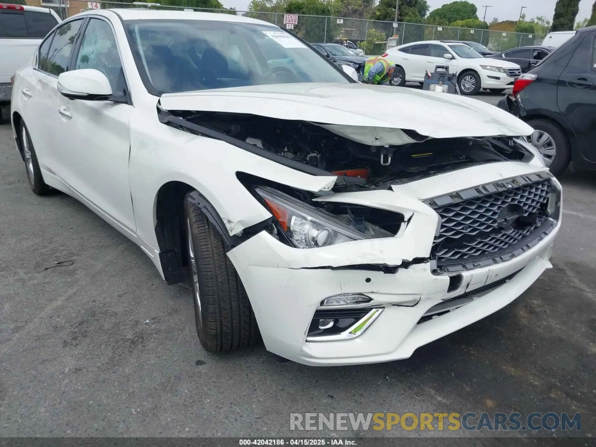 6 Photograph of a damaged car JN1EV7BPXMM705982 INFINITI Q50 2021