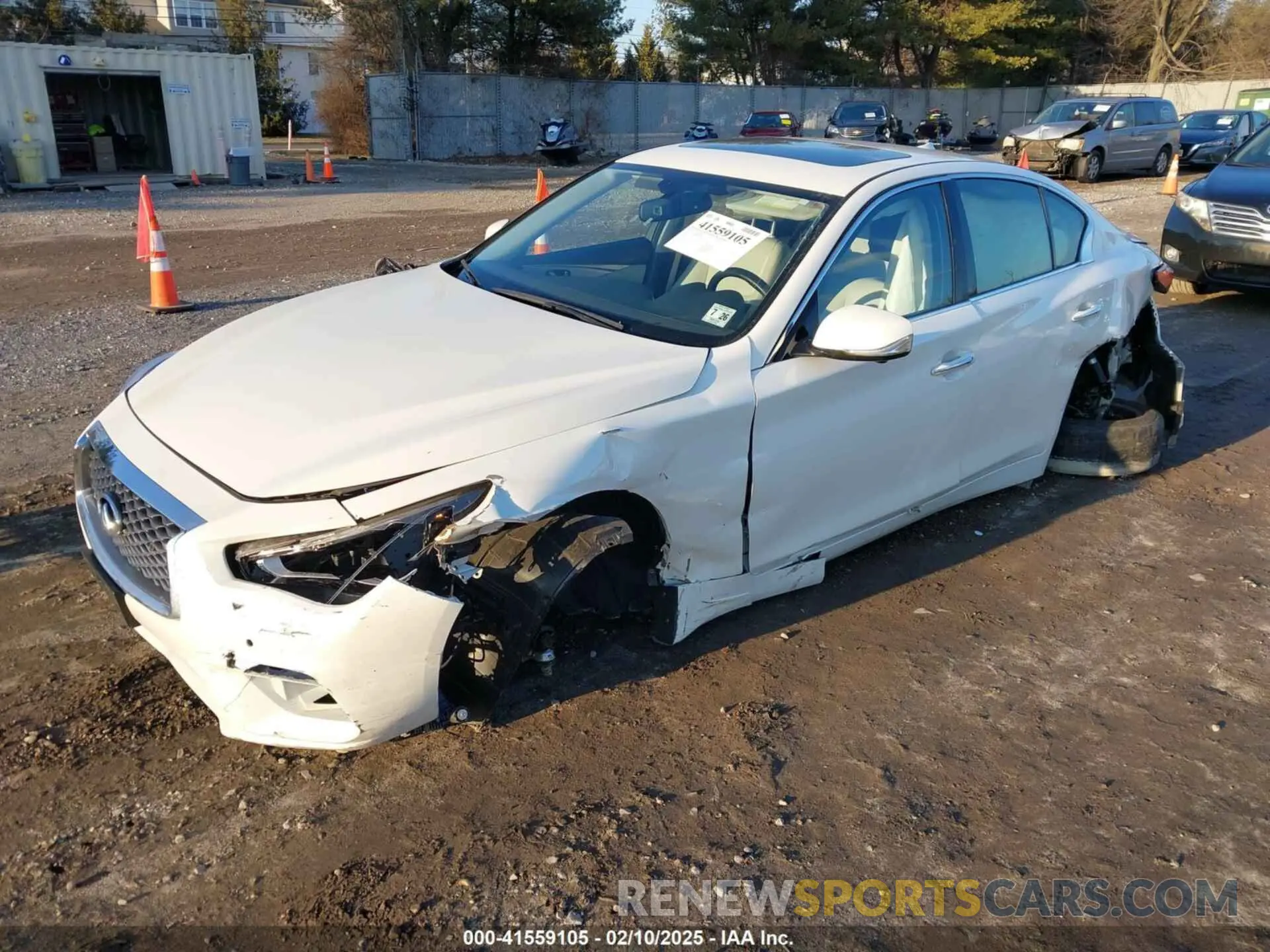 2 Photograph of a damaged car JN1EV7BR1MM755462 INFINITI Q50 2021