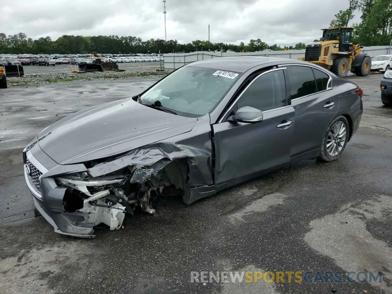 1 Photograph of a damaged car JN1EV7BR2MM751310 INFINITI Q50 2021