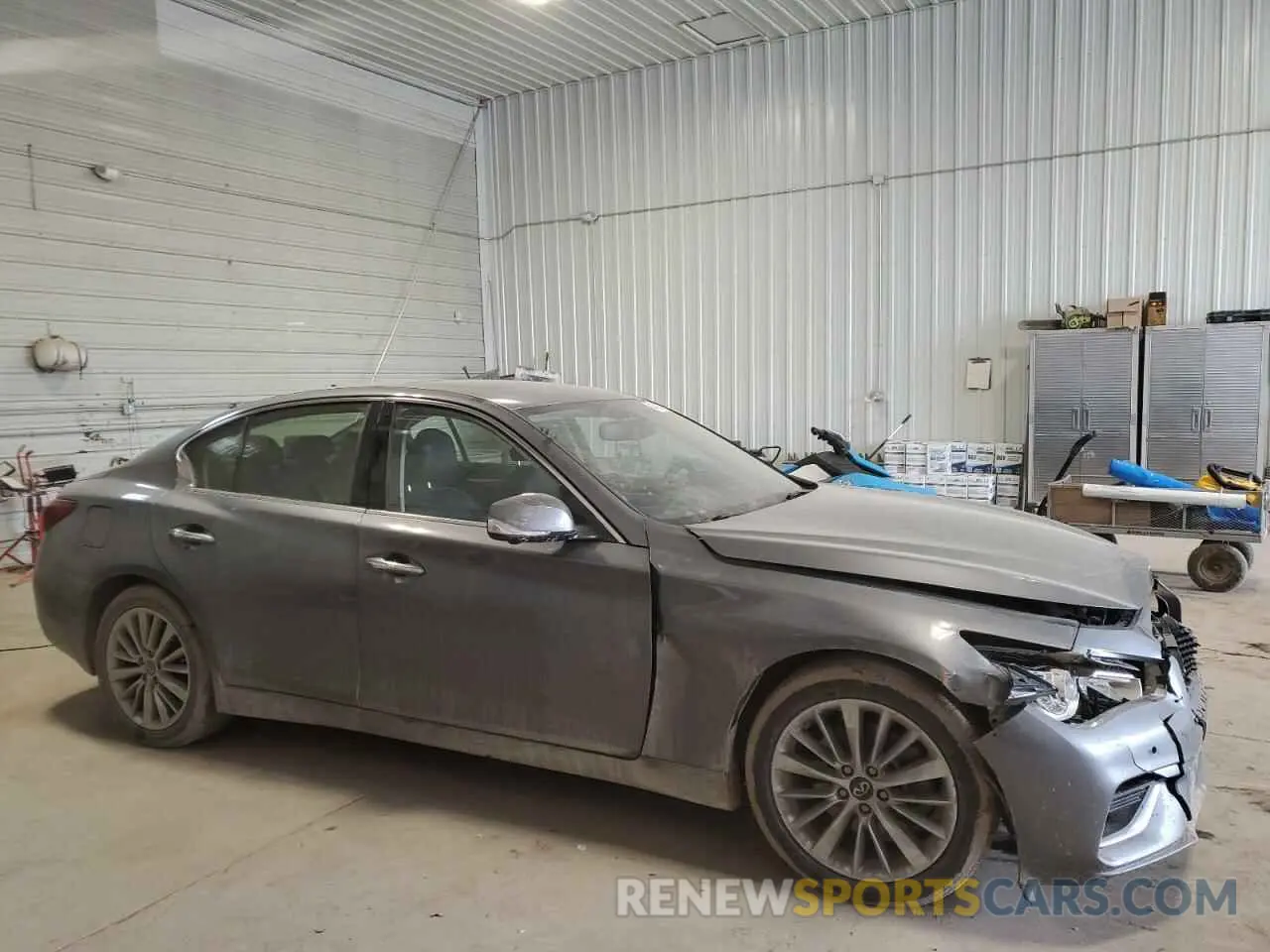 4 Фотография поврежденного автомобиля JN1EV7BR2MM753168 INFINITI Q50 2021