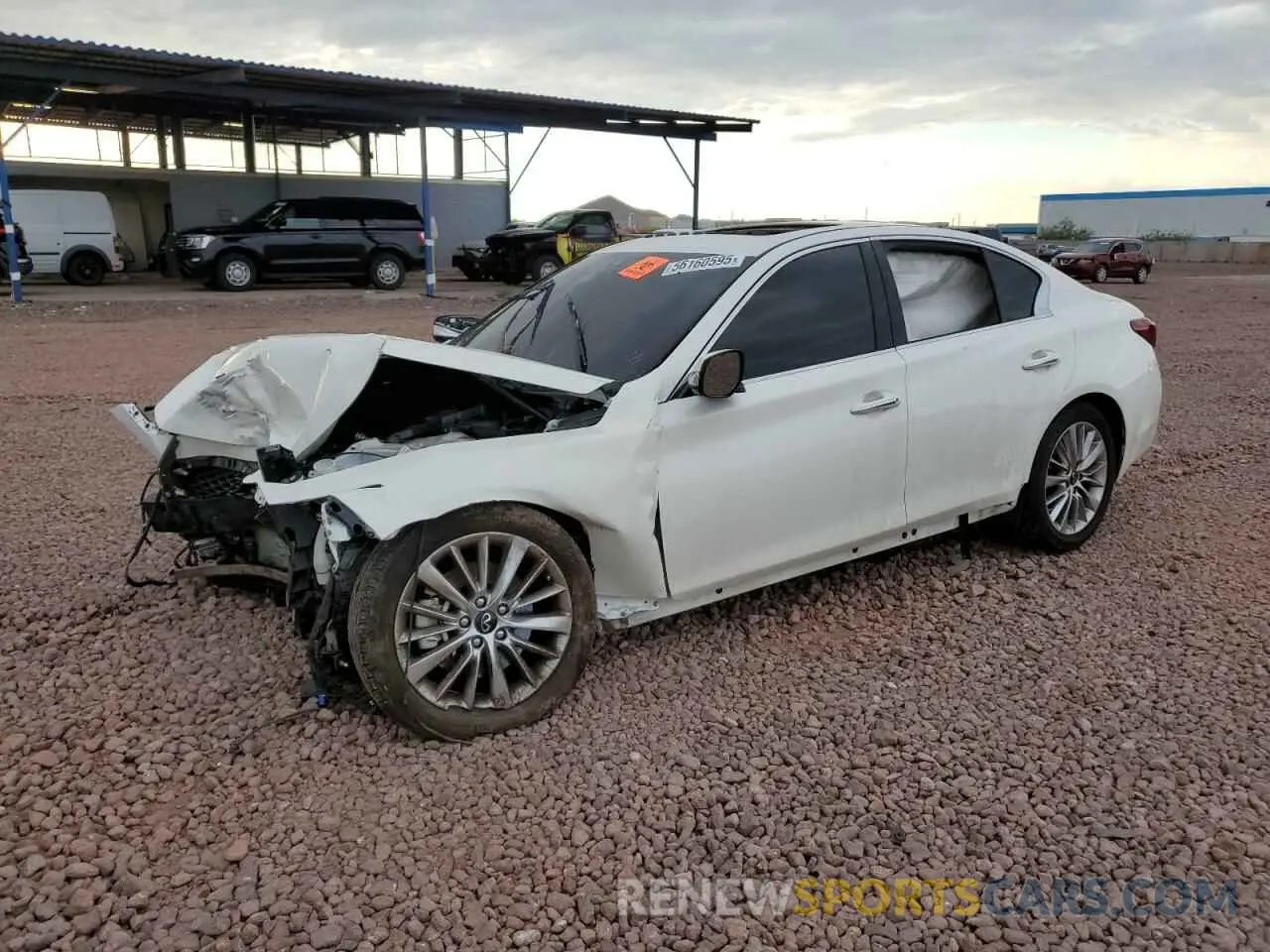 1 Photograph of a damaged car JN1EV7BR4MM752782 INFINITI Q50 2021