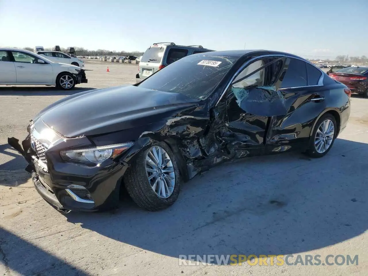 1 Photograph of a damaged car JN1EV7BR4MM756086 INFINITI Q50 2021
