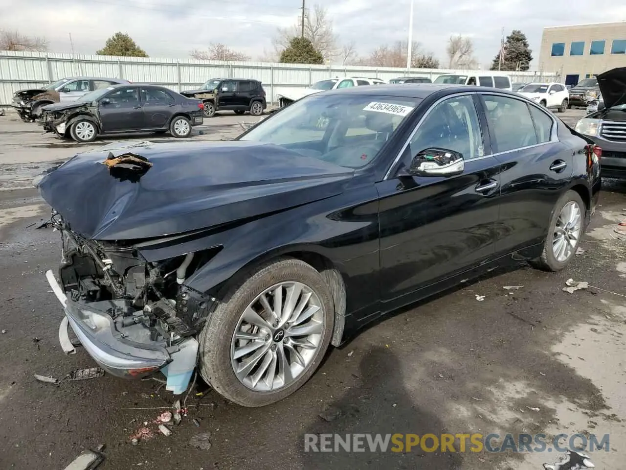 1 Фотография поврежденного автомобиля JN1EV7BR6MM751133 INFINITI Q50 2021
