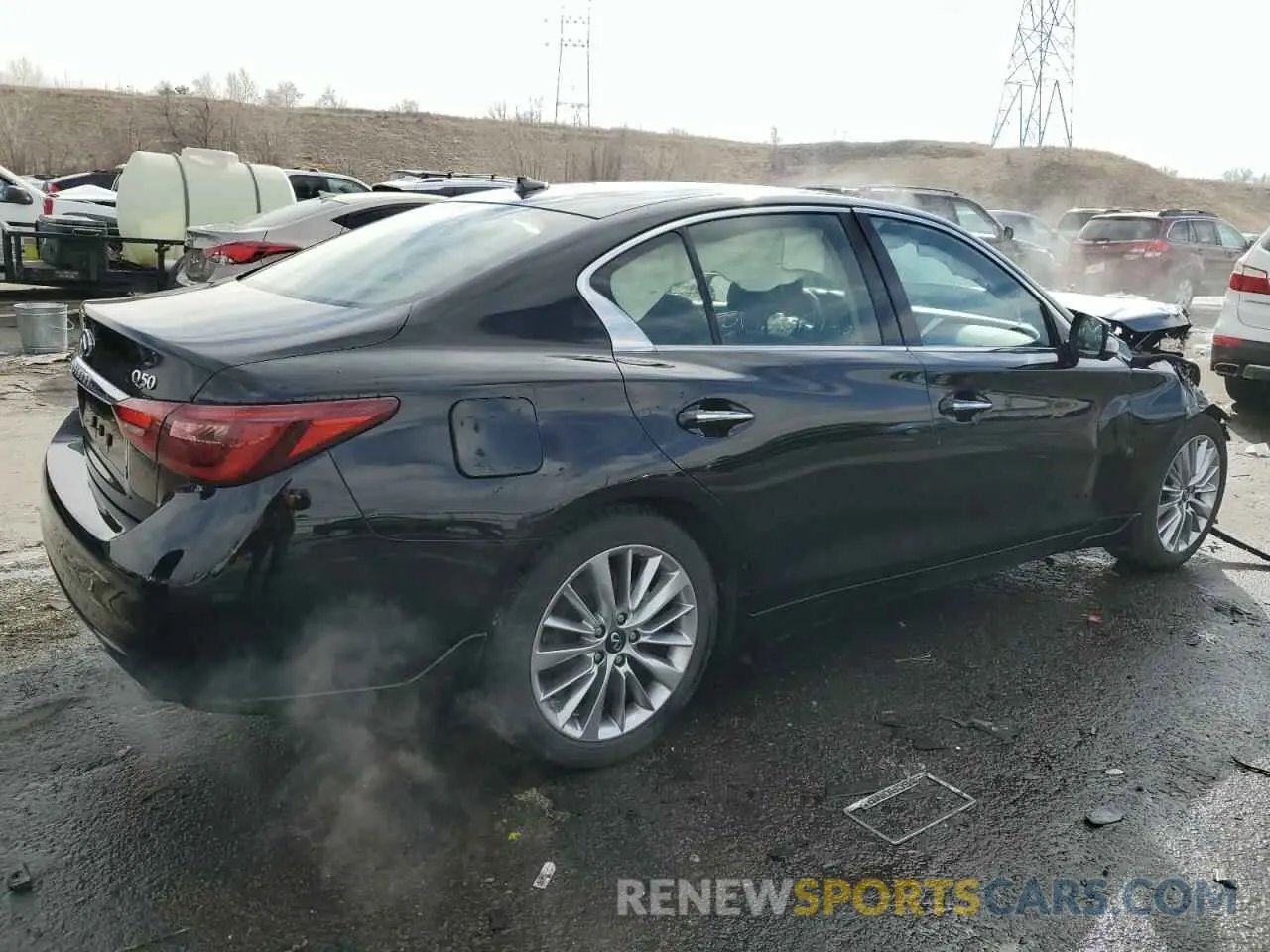 3 Фотография поврежденного автомобиля JN1EV7BR6MM751133 INFINITI Q50 2021