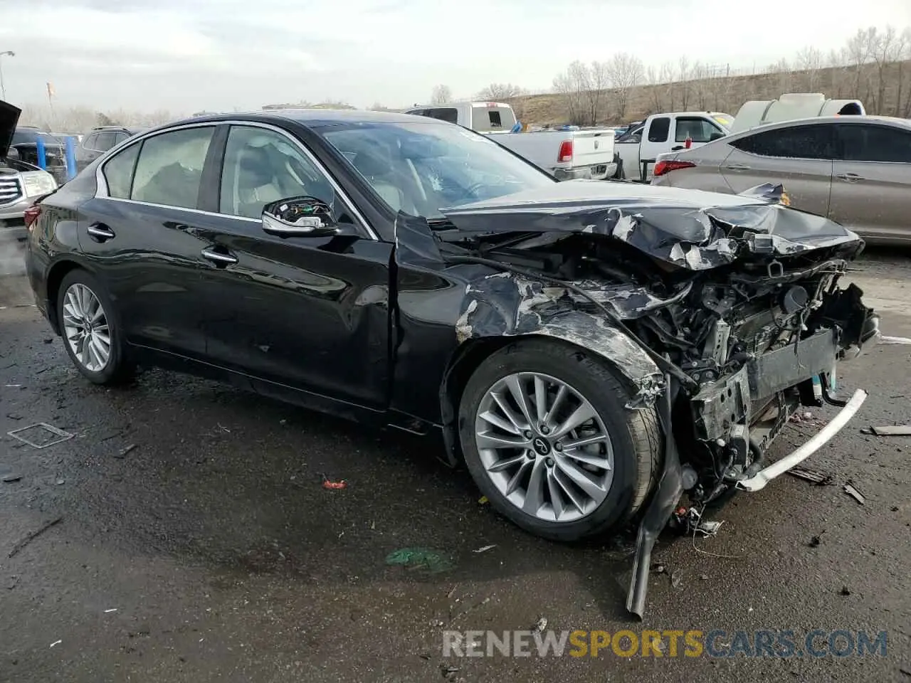 4 Фотография поврежденного автомобиля JN1EV7BR6MM751133 INFINITI Q50 2021