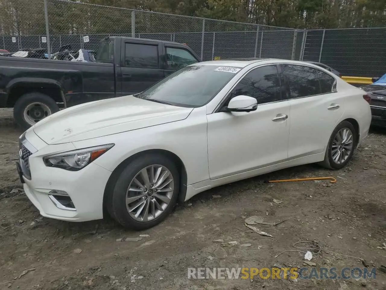 1 Фотография поврежденного автомобиля JN1EV7BR6MM752279 INFINITI Q50 2021
