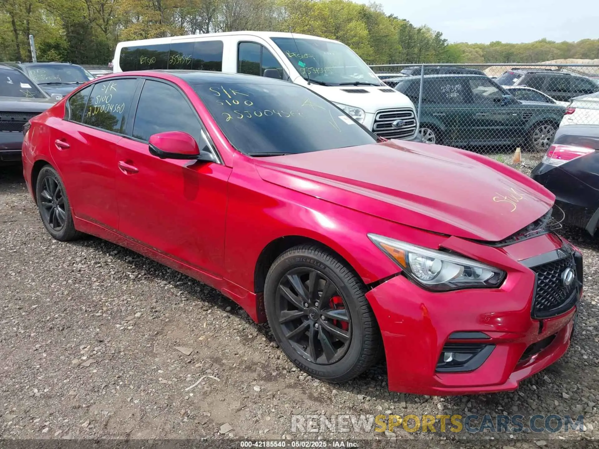 1 Фотография поврежденного автомобиля JN1EV7BR8MM750534 INFINITI Q50 2021