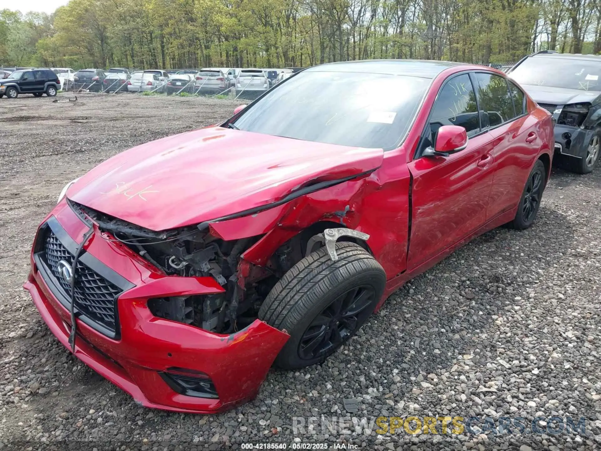 2 Фотография поврежденного автомобиля JN1EV7BR8MM750534 INFINITI Q50 2021