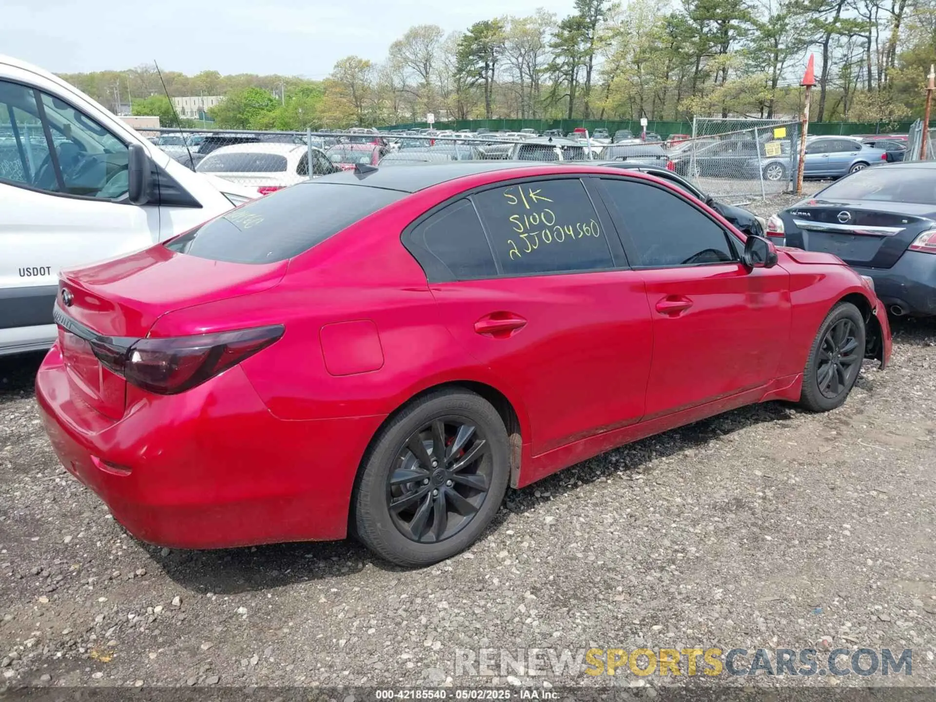 4 Фотография поврежденного автомобиля JN1EV7BR8MM750534 INFINITI Q50 2021