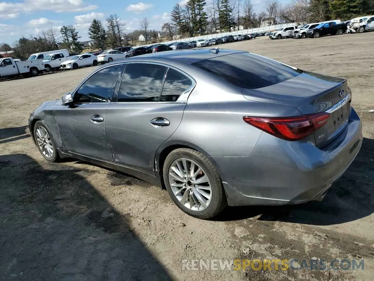 2 Фотография поврежденного автомобиля JN1EV7BR9MM750400 INFINITI Q50 2021