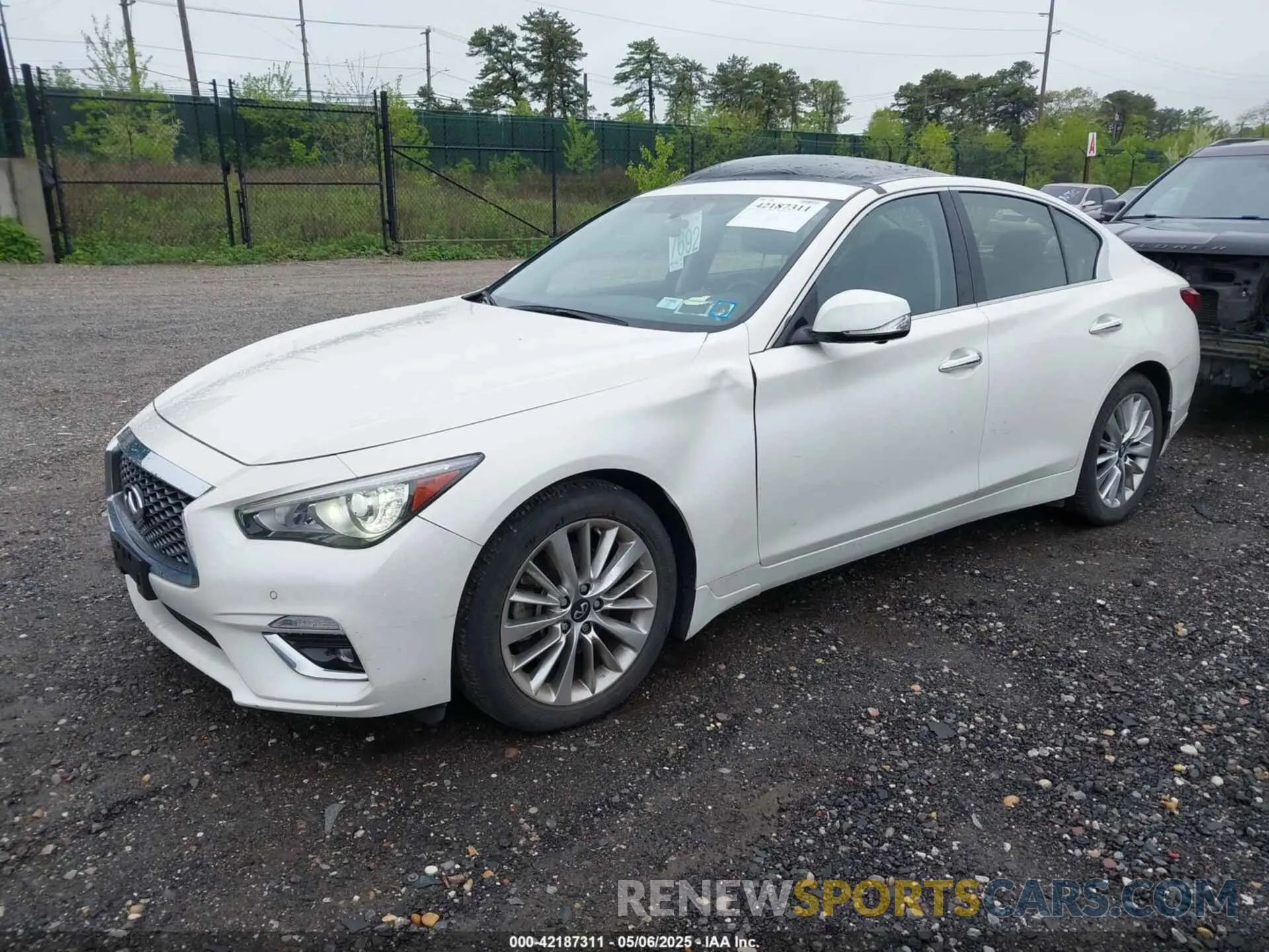 2 Фотография поврежденного автомобиля JN1EV7BR9MM754382 INFINITI Q50 2021