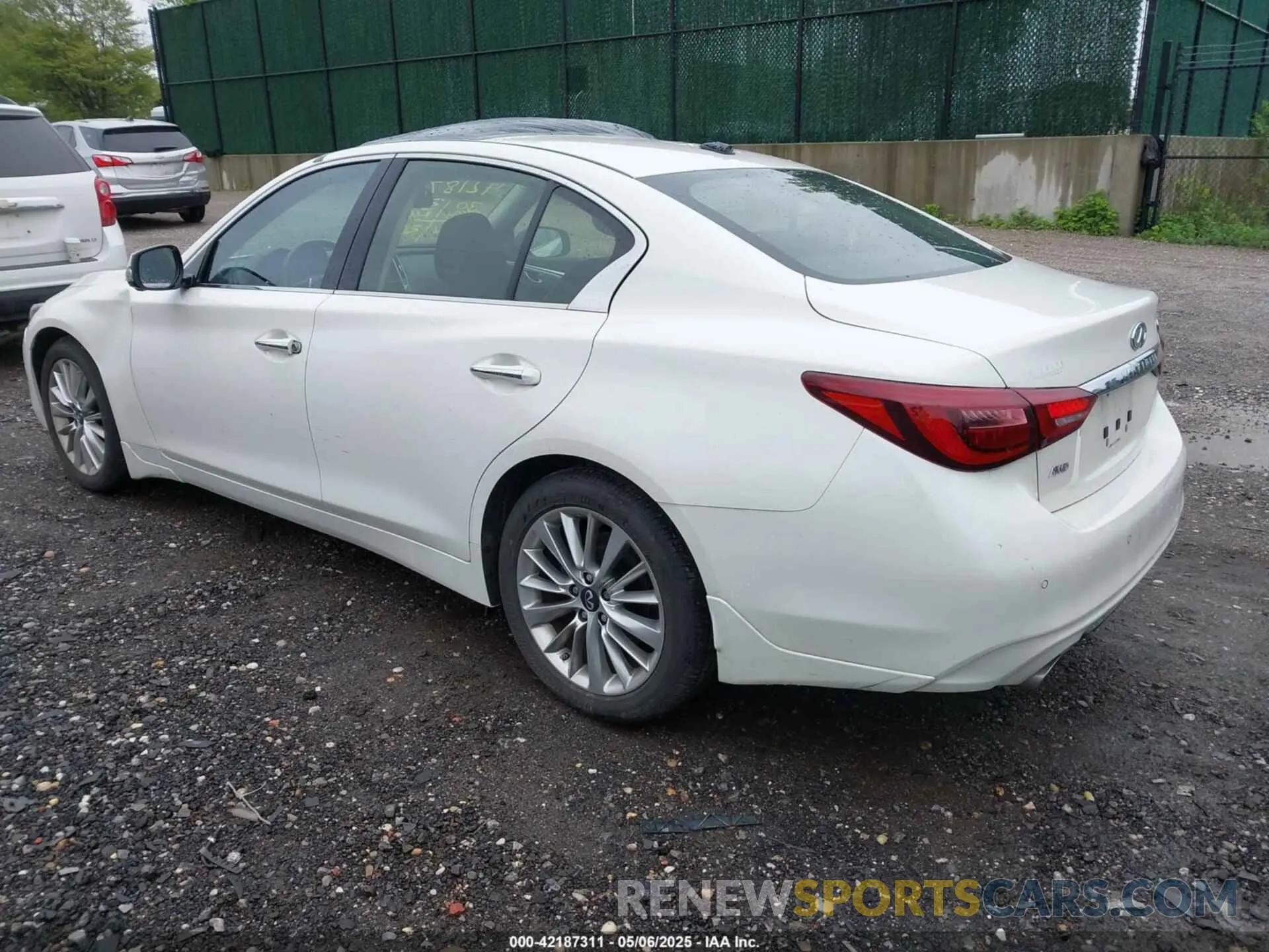 3 Фотография поврежденного автомобиля JN1EV7BR9MM754382 INFINITI Q50 2021