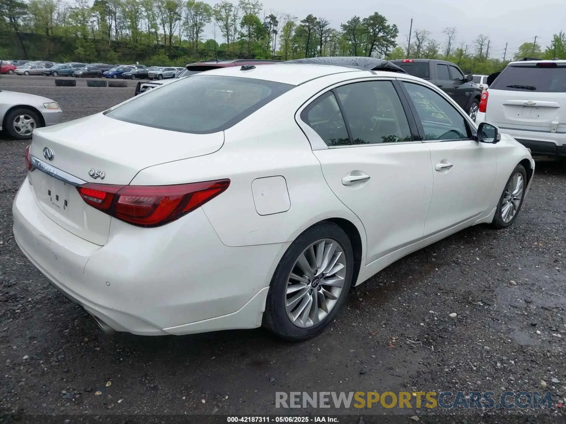 4 Фотография поврежденного автомобиля JN1EV7BR9MM754382 INFINITI Q50 2021
