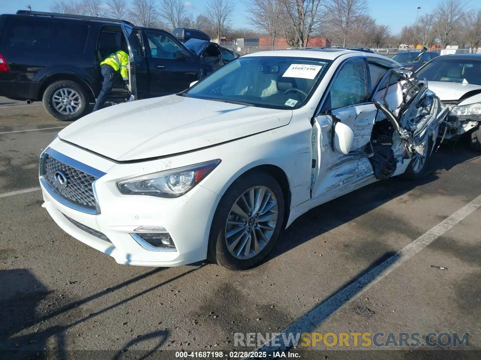 2 Photograph of a damaged car JN1EV7BR9MM754818 INFINITI Q50 2021
