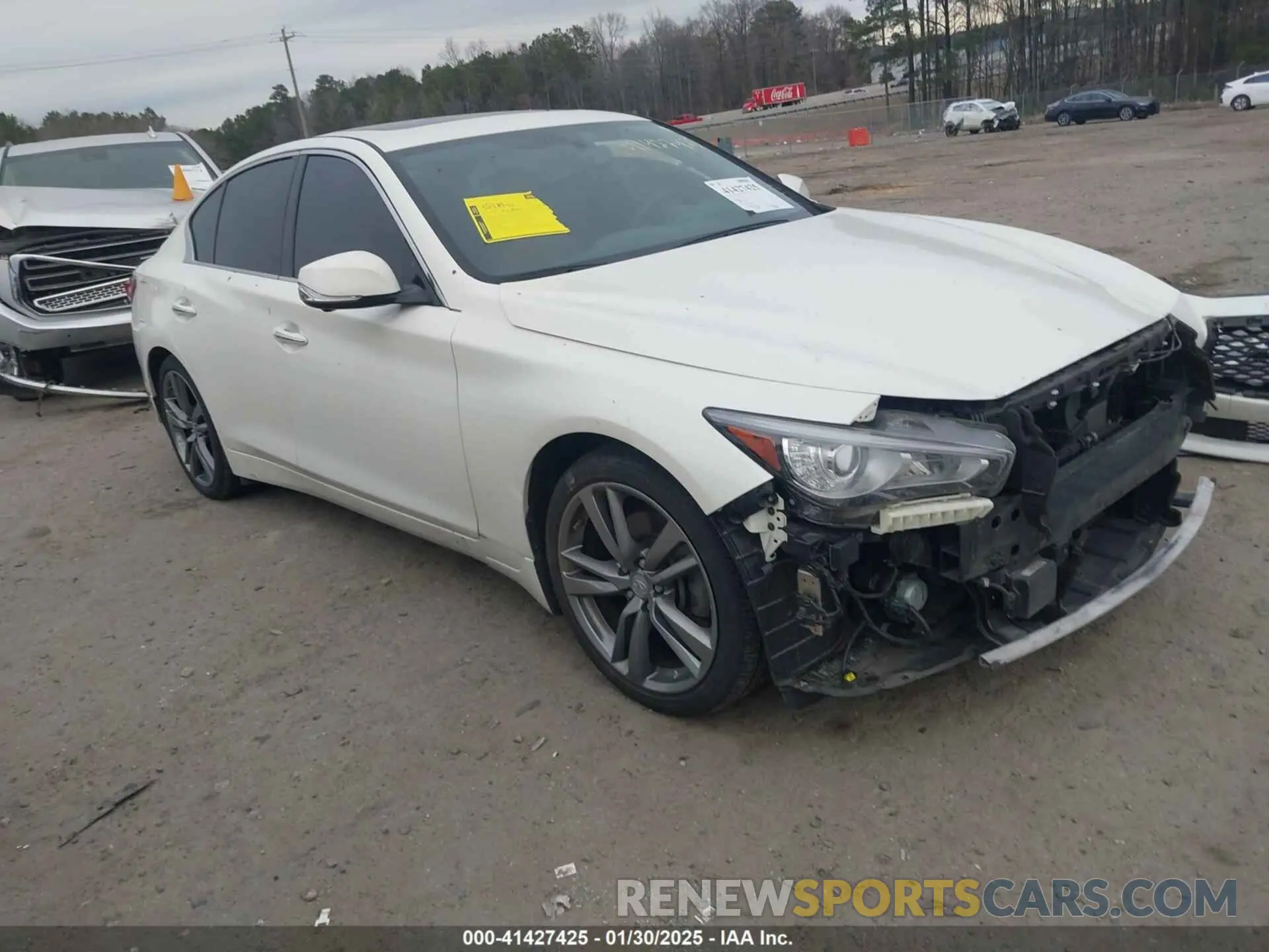 1 Photograph of a damaged car JN1EV7CP4MM707726 INFINITI Q50 2021