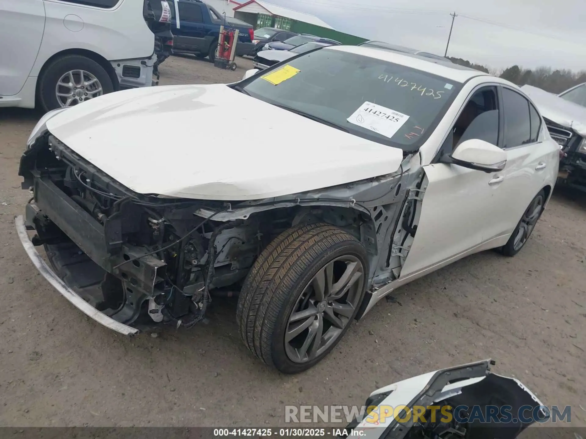 2 Photograph of a damaged car JN1EV7CP4MM707726 INFINITI Q50 2021