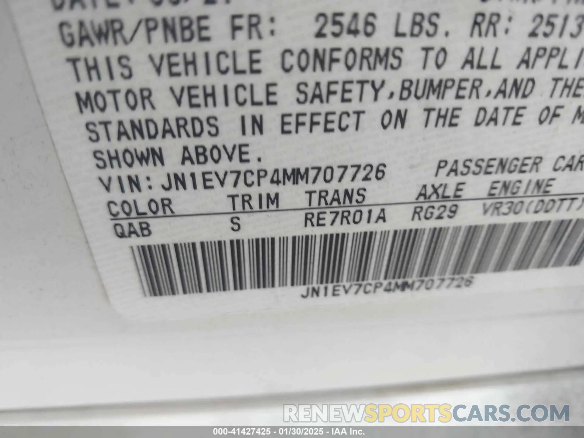 9 Photograph of a damaged car JN1EV7CP4MM707726 INFINITI Q50 2021