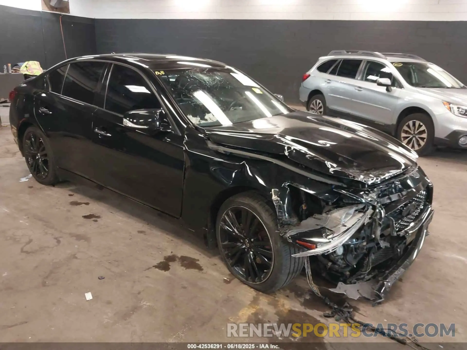 1 Photograph of a damaged car JN1EV7CR8MM755375 INFINITI Q50 2021