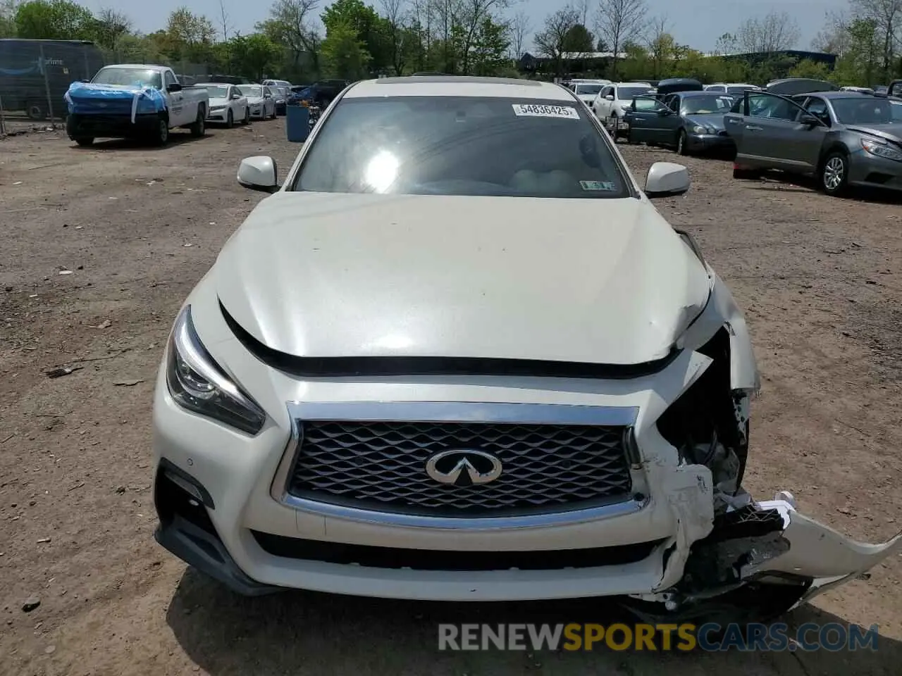 5 Фотография поврежденного автомобиля JN1EV7CR9MM751223 INFINITI Q50 2021