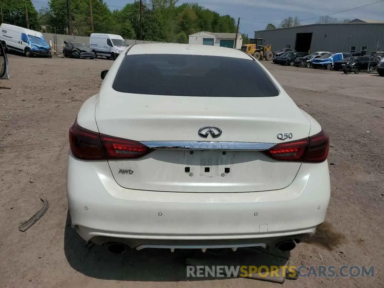 6 Фотография поврежденного автомобиля JN1EV7CR9MM751223 INFINITI Q50 2021