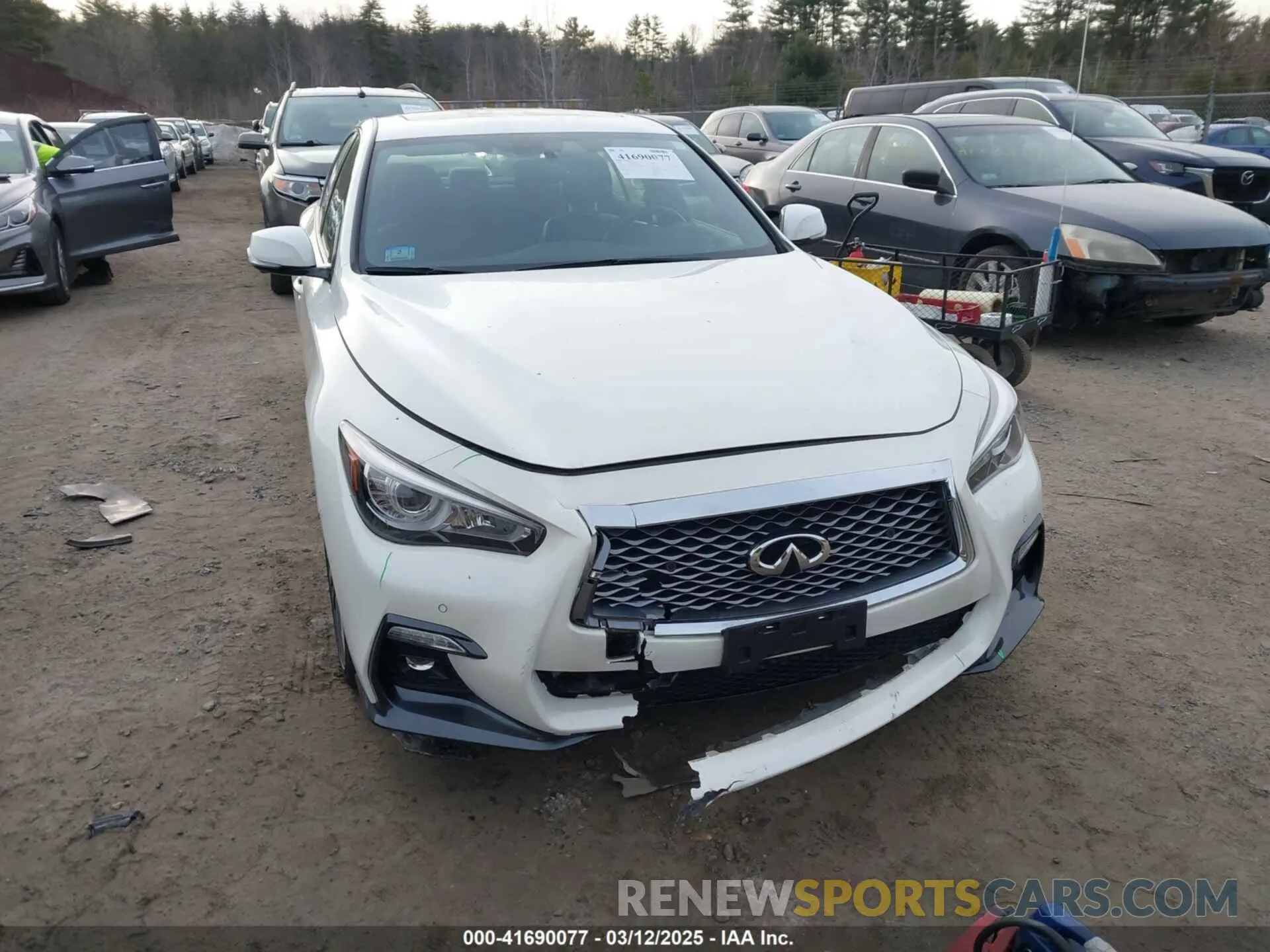 12 Photograph of a damaged car JN1EV7CRXMM751800 INFINITI Q50 2021