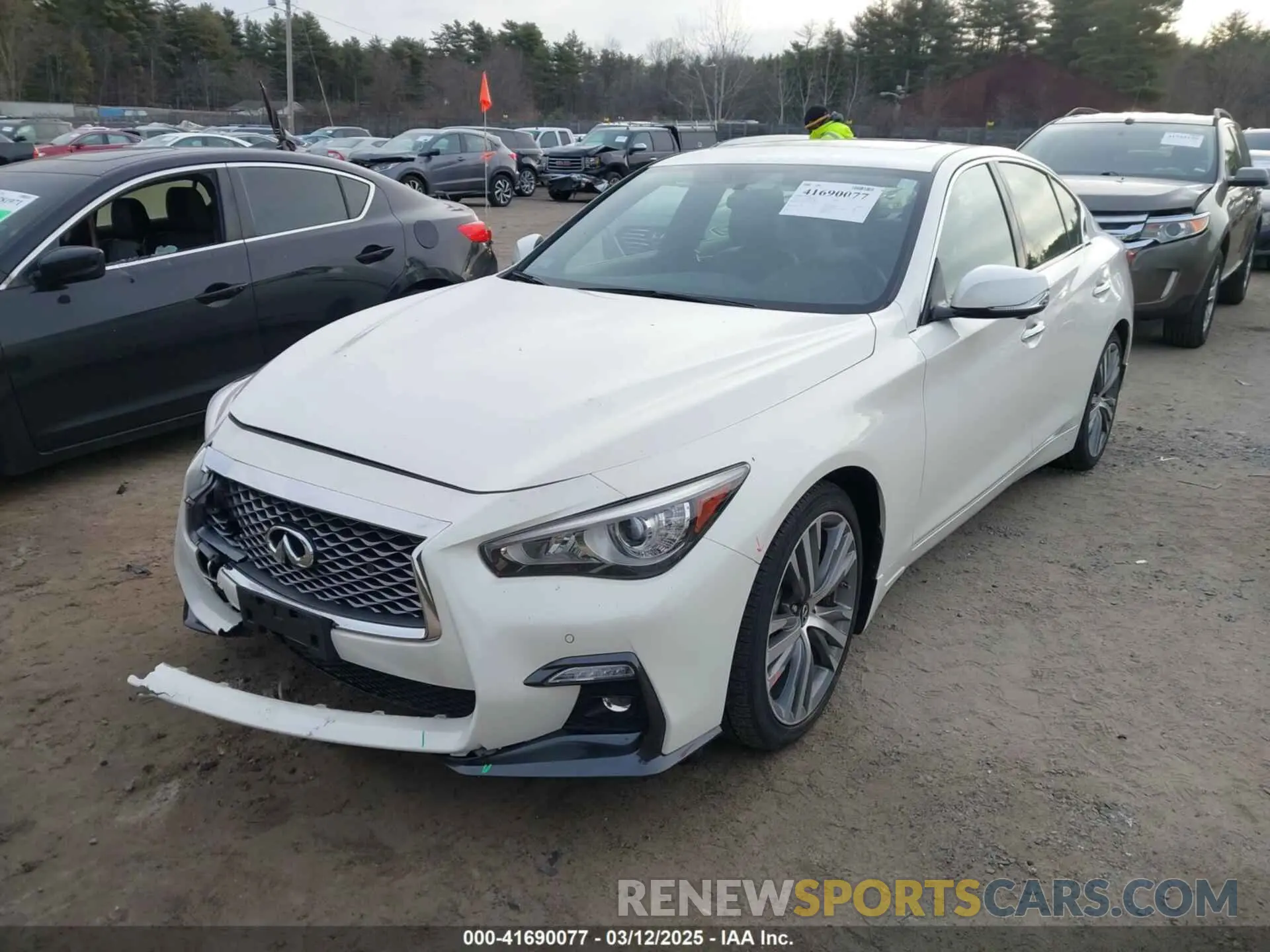 2 Photograph of a damaged car JN1EV7CRXMM751800 INFINITI Q50 2021