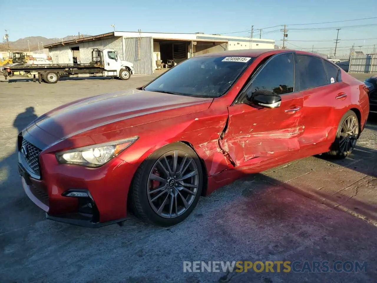 1 Фотография поврежденного автомобиля JN1FV7DP4MM850257 INFINITI Q50 2021