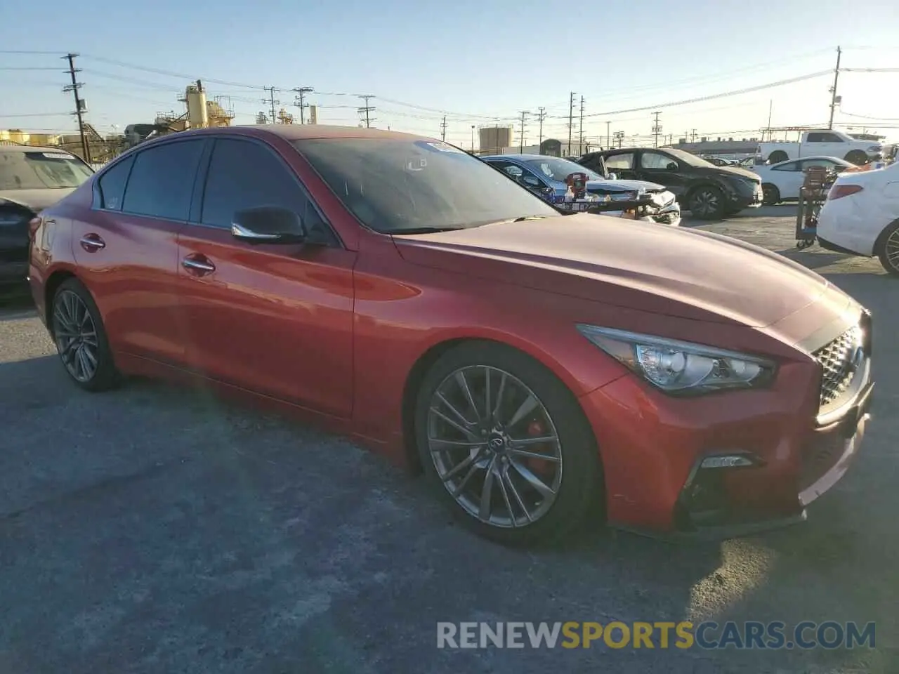 4 Фотография поврежденного автомобиля JN1FV7DP4MM850257 INFINITI Q50 2021