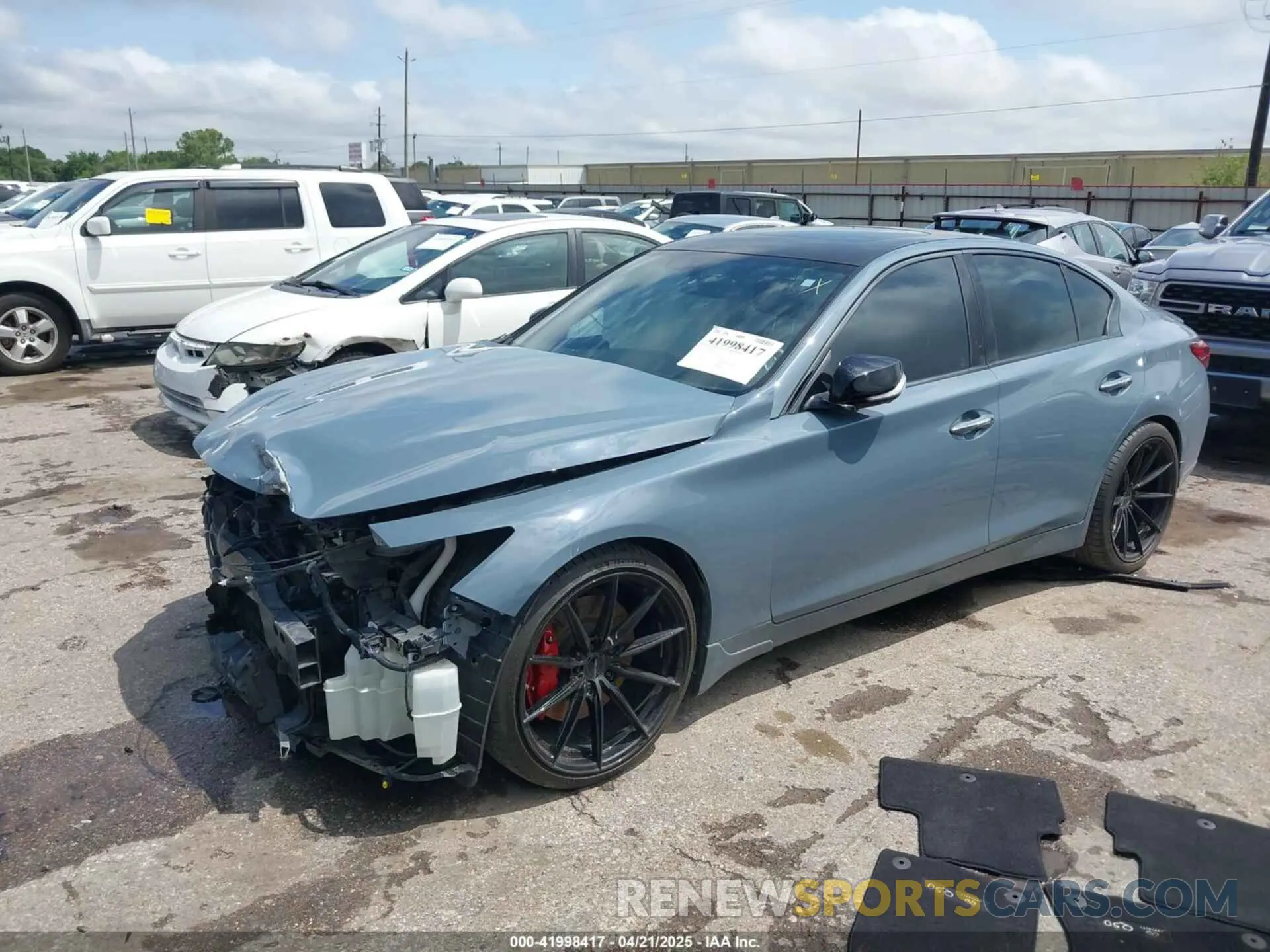 2 Photograph of a damaged car JN1FV7DP5MM850509 INFINITI Q50 2021