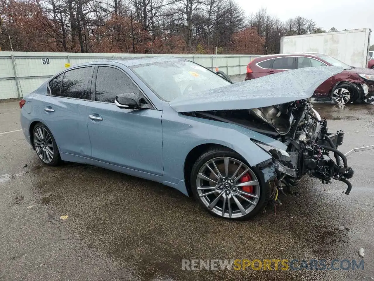4 Фотография поврежденного автомобиля JN1FV7DR3MM880772 INFINITI Q50 2021