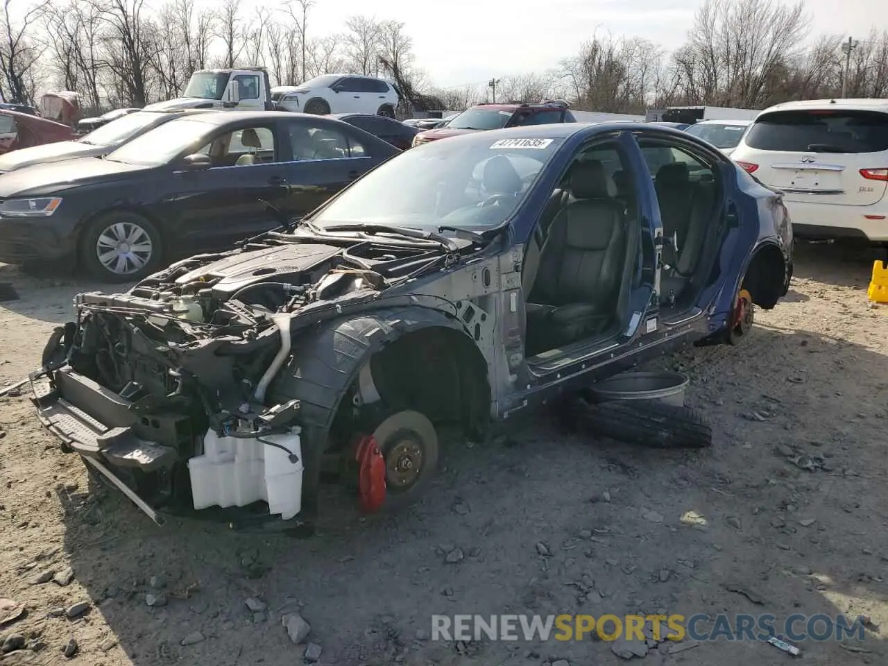 1 Photograph of a damaged car JN1FV7DR8MM880590 INFINITI Q50 2021