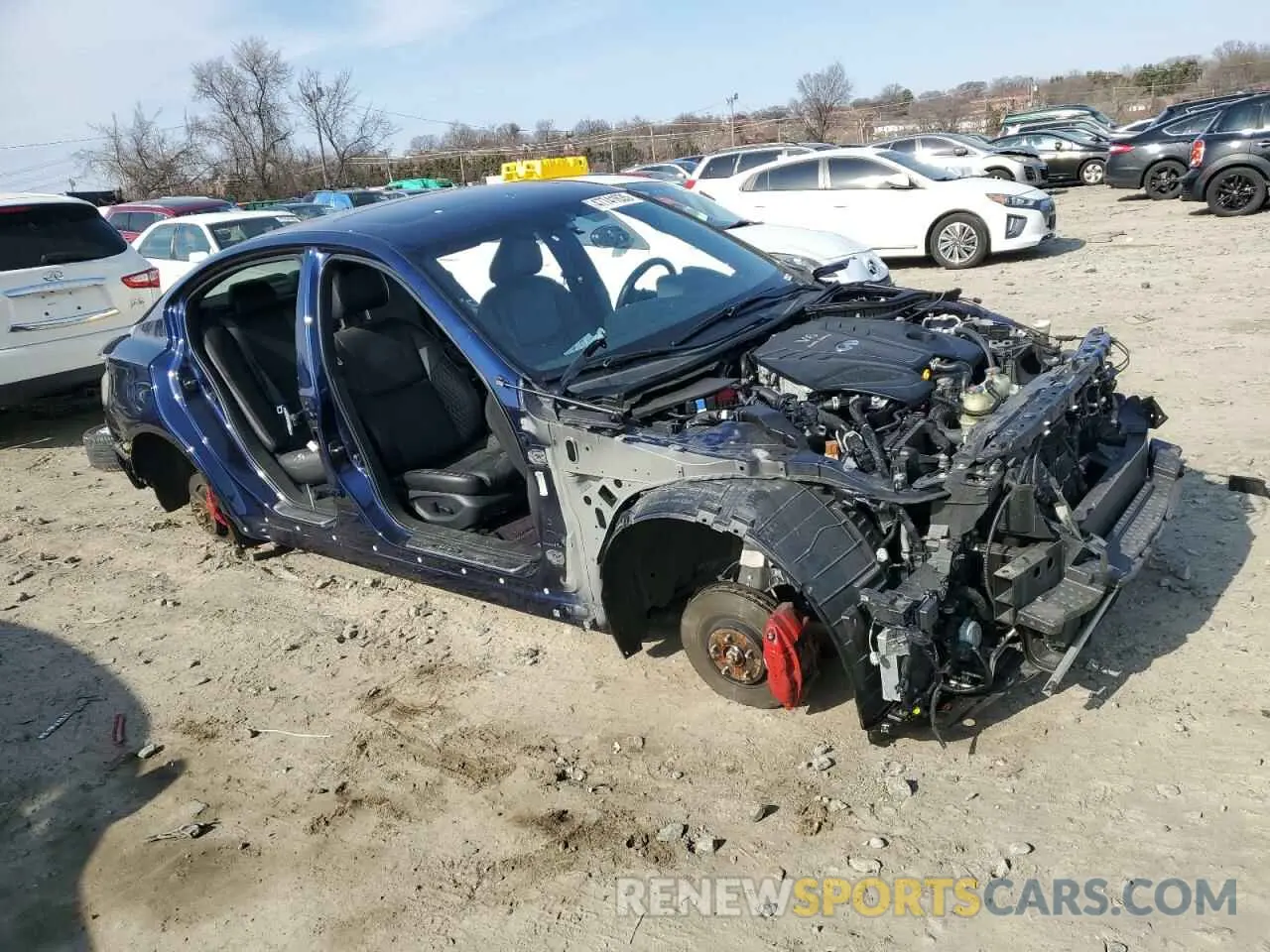 4 Photograph of a damaged car JN1FV7DR8MM880590 INFINITI Q50 2021