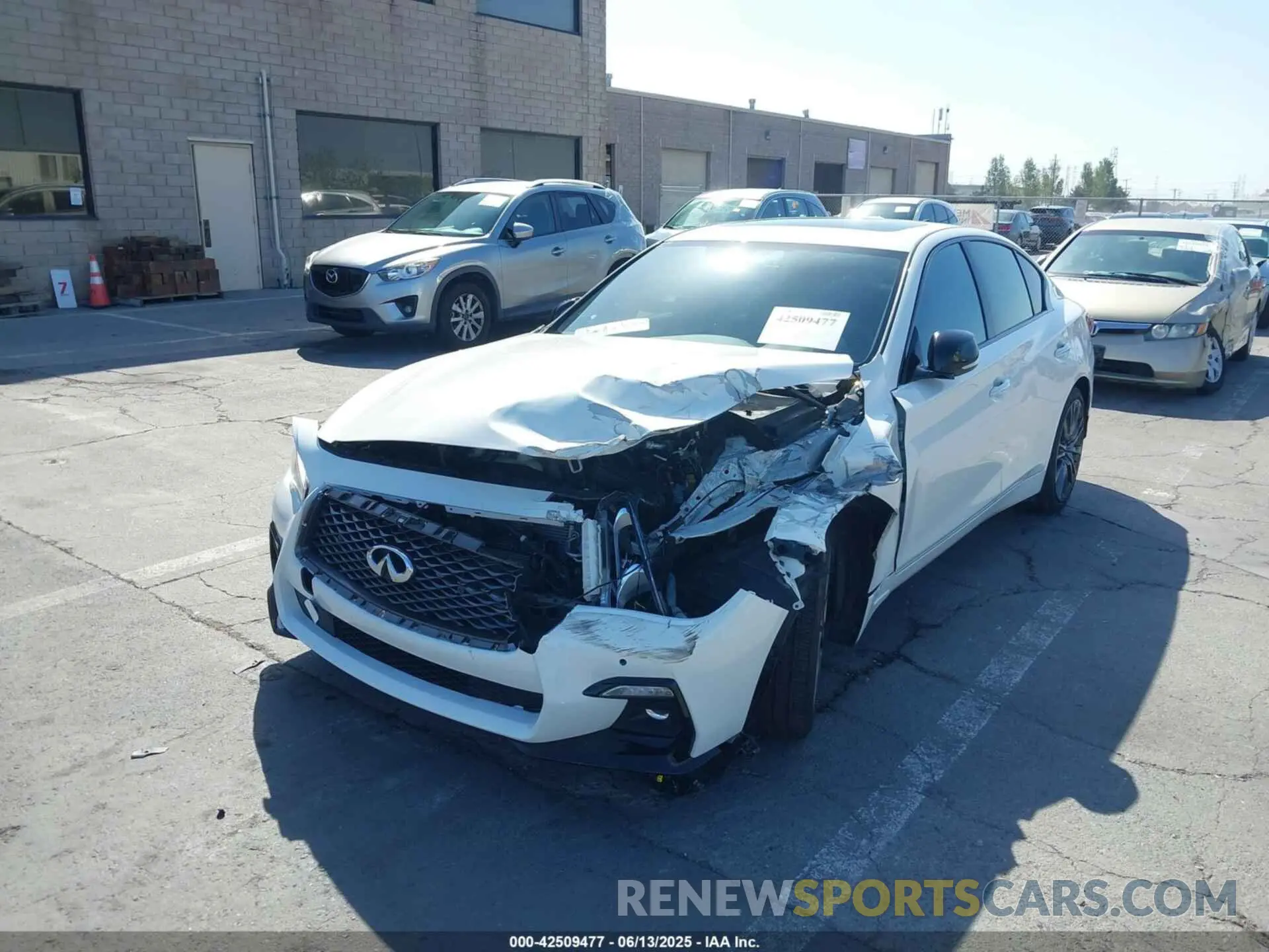 6 Photograph of a damaged car JN1FV7DR9MM880601 INFINITI Q50 2021